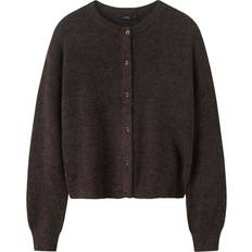 Koftor LMTD Nlflodet Ls Short Knit Noos - Chocolate Brown