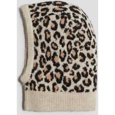 Beige Balaclavas Children's Clothing H&M Girls Knitted Balaclava - Beige/Leopard