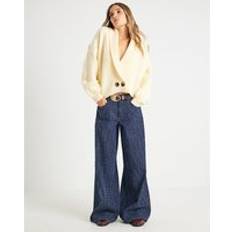 Yellow Cardigans River Island Womens Yellow Knitted Shawl Collar Cardigan