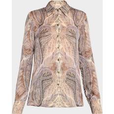 Zimmermann Skjortor Zimmermann Hypnotic Printed Silk Shirt - Multicoloured
