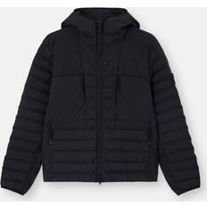 Seamless Tunnel Padded Shell-Down Jacket - Black