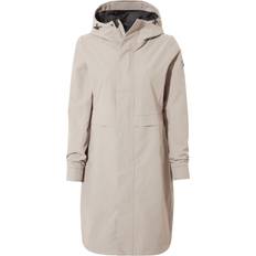 Brown - Women Rain Clothes Tog24 Saunter Womens Long Waterproof Jacket - Dark Taupe