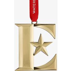 Interior Details Waterford E Icon Star Golden Christmas Tree Ornament