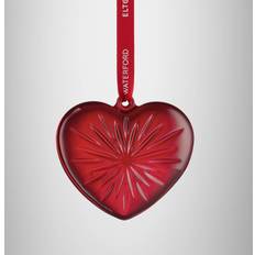 Christmas Decorations Waterford Foundation Red Heart Crystal Christmas Tree Ornament