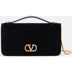 Velour Clutch Elegant Tilbehør Kvinde - Sort