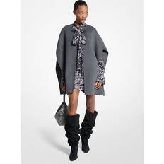 Capes & Ponchos Michael Kors Double Face Wool Blend Cape - Grey