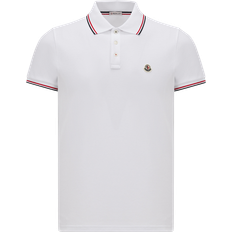 Moncler Polotrøjer Moncler Tricolor Piping Polo T-shirt - Hvid