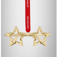 Interior Details Waterford Elton John Star Glasses Golden Christmas Tree Ornament