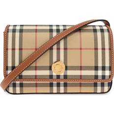 Burberry Tasker Burberry Uld Skuldertaske Hampshire Dame - Beige