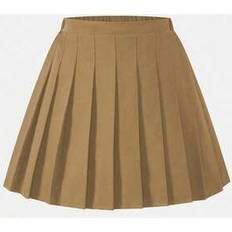 Skirts Children's Clothing Shein Girls Pleated High Waist Skirt With Built-In Safety Shorts