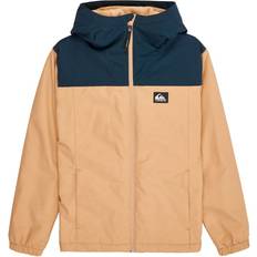 Bomuld Regnjakker Børnetøj Quiksilver Overcast 3K Warm Waterproof Kid's Jacket - Sand