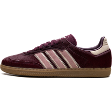adidas Samba OG Trainers Pony Hair Sand Strata Maroon Warm Clay
