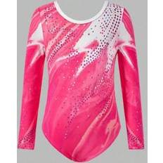 Shein Girls Artistic Gymnastics Leotard Dance - Pink