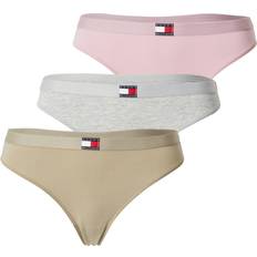 Tommy Hilfiger Trusser Tommy Hilfiger String Heritage - Grå Meleret/Oliven/Lys Pink