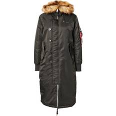 Alpha Industries Dame Frakker Alpha Industries Vinterparka - Mørkegrøn