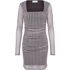Klänning Loana - Brun/Ljusbrun/Off-White