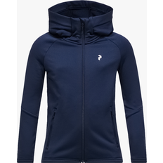 Peak Performance Børnetøj Peak Performance Kid's Rider Essentials Zip Hood Fleecejakke - Blue Shadow