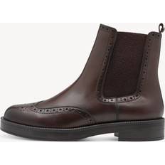 41 - Lav hæl Chelsea boots Tamaris Chelsea Mahogany Støvler - Brun
