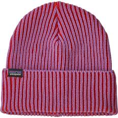 Herr - Randiga Accessoarer Patagonia Fishermans Rolled Beanie Contrast Stripe - Brisk Purple