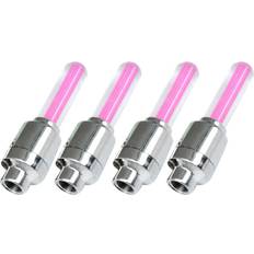 4pcs Bike Led Wheel Lights Pink
