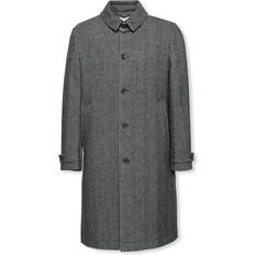 Calvin Klein Grey Coats Calvin Klein Tech Wool Blend Coat