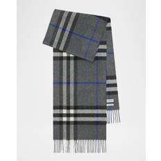 Burberry Tilbehør Burberry Check Cashmere Scarf - Marlborough Grey