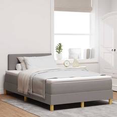 Senge & Madrasser Boxmadras Med Topmadras Gråbrun 120 x 190 cm Kontinentalseng