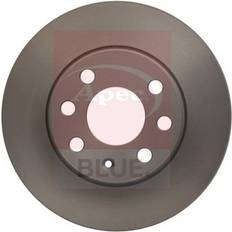 Vehicle Parts APEC Brake Discs Pair Solid Vauxhall Corsa C 1.2 Front 00 To 06 240mm Set