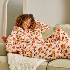 Beige Pyjamas OHS Autumn Gonk Sherpa Fleece Pyjama Set - Beige