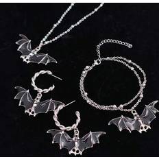 Black Jewellery Sets Shein Black Vintage Animal Jewelry Set Pendant - Black