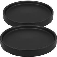 Pots, Plants & Cultivation iplusmile 2 Pcs Large Ceramic Plant Pot Drip Tray