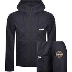Gang & Vandring - Herre - Naturfarvet Tøj Napapijri Overgangsjakke Biois Polyester - Marin/Hvid