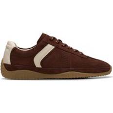 Clarks Shoes Clarks Meridor Lo Standard Fit Leather Trainers - Brown