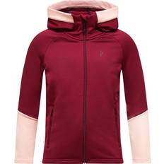 Piger - Træningstøj Fleecetøj Peak Performance Kid's Rider Essentials Zip Hood Fleecejakke - Rød