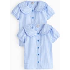 Buttons Blouses & Tunics Children's Clothing Tu Blue Gingham Blouse 2 Pack - Blue Gingham