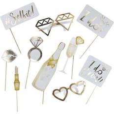 Photoprops Shein 10pcs Bachelorette Photo Booth Props