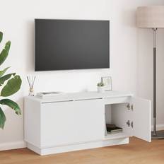 vidaXL TV Skåp med LED Vit 100 x 38 x 49 cm TV-bänk
