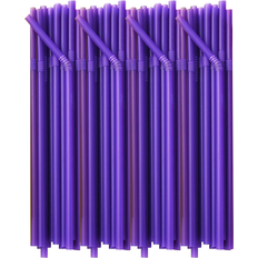 Plastic Straws LimbO 200 PCS Flexible Plastic Drinking Straws