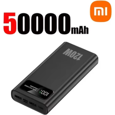 Black 50000mAh Power Bank 120W