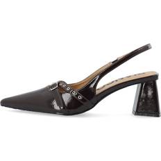 Imiteret læder Højhælede sko Bianco Biamaralyn Slingback-sko