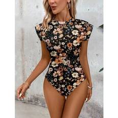 Florals - Women Shapewear & Under Garments Shein Women's Casual Ditsy Floral Bodysuit - Spring Summer