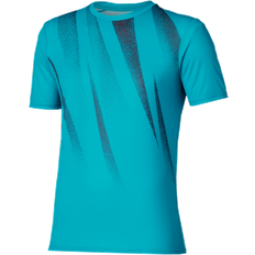 Löpning - Turkosa T-shirts Mizuno Core Graphic Short Sleeve Tee - Capri Breeze