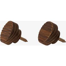 Muubs Hallway Furniture & Accessories Muubs Yami Hooks 2-Pack Brown Coat Hook 2pcs