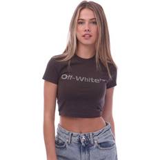 Off-White Tops Off-White Bounce 90s Fitted Cotton T-Shirt - Grey