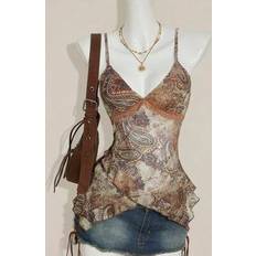 Paisley Tank Tops Shein Vintage Paisley Print Camisole Boho Tank Top