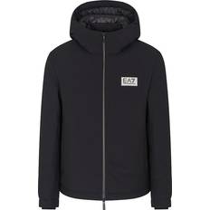 Gold Label Bomberjacke Kapuze Stretch Nylon - Schwarz