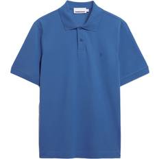 GOTS (Global Organic Textile Standard) Polo Shirts Armedangels Maario Polo-Shirt Herren Dark Morning - Blau