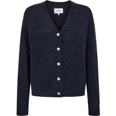 Nümph Trøjer Nümph Nuriette V-Neck Cardigan Knit - Dark Sapphire