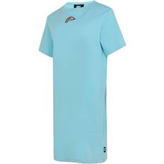 Nike Pink Dresses Nike Rainbow Embroidered Color Block Logo Printed Knit Dress - Pink Blue