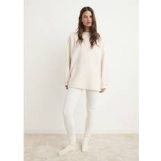 Mango White Sleepwear Mango Shearling Pyjama Sweatshirt - Ivory White